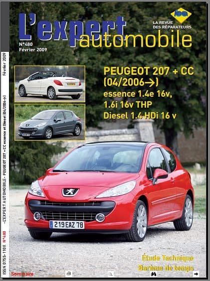 Manuel d'atelier Peugeot 207 { {{ Docautomoto }}