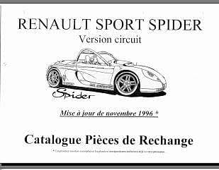 Manuel d'atelier Renault Spider { {{ Docautomoto }}