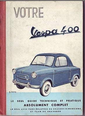 Revue technique Vespa 400 { {{ Docautomoto }}