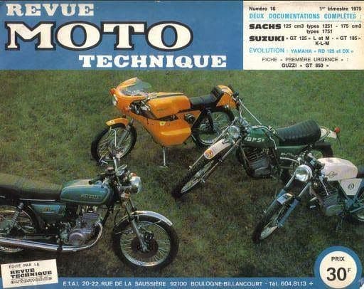 Revue technique Suzuki GT 125 { {{ Docautomoto }}