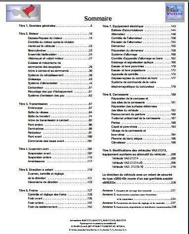 Manuels d'atelier Lada Niva tous modèles français { {{ Docautomoto }}