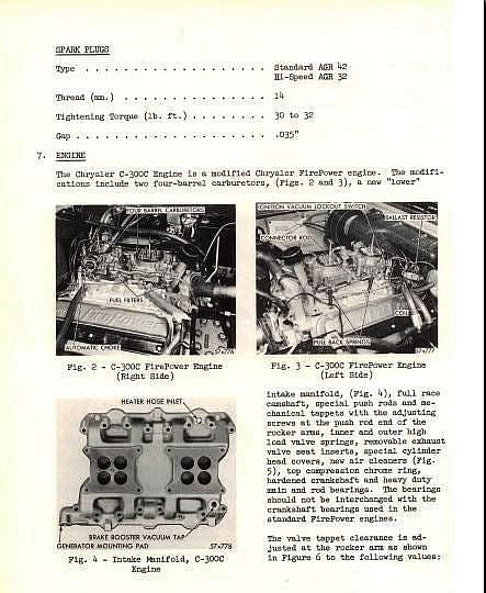 manuel d'atelier Chrysler 1957 + supplément 300C { {{ Docautomoto }}