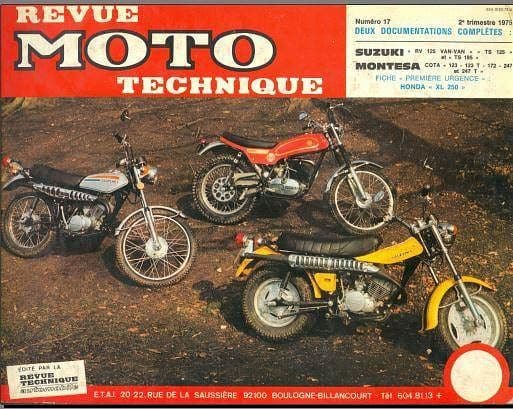 Revues techniques Suzuki 125 TS et Van Van { {{ Docautomoto }}