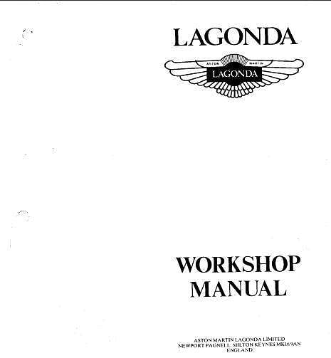 Manuel d'atelier Aston martin lagonda et V8 { {{ Docautomoto }}