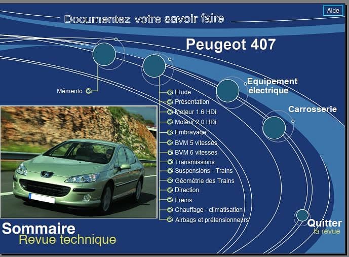 manuel de réparation Peugeot 407 { {{ Docautomoto }}