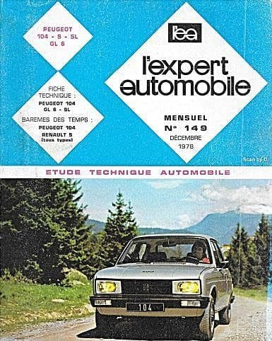 Revue technique Peugeot 104 { {{ Docautomoto }}