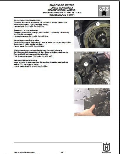 Manuel d'atelier Husqvarna 610 2007 { {{ Docautomoto }}