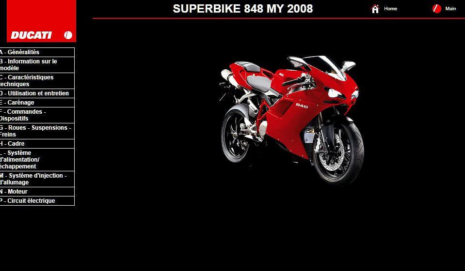 manuel d'atelier Ducati 848 Evo 2008 { {{ Docautomoto }}