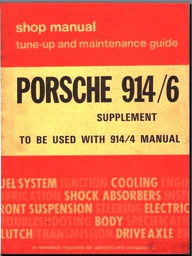 manuel d'atelier Porsche 914 et 914 /6 1300 pages { {{ Docautomoto }}
