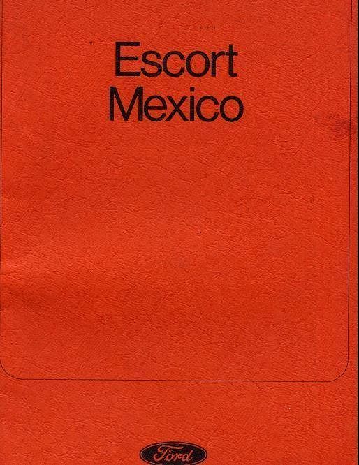 Manuels d'atelier Ford Escort Mk 1 ,Mexico et Mk2 français { {{ Docautomoto }}