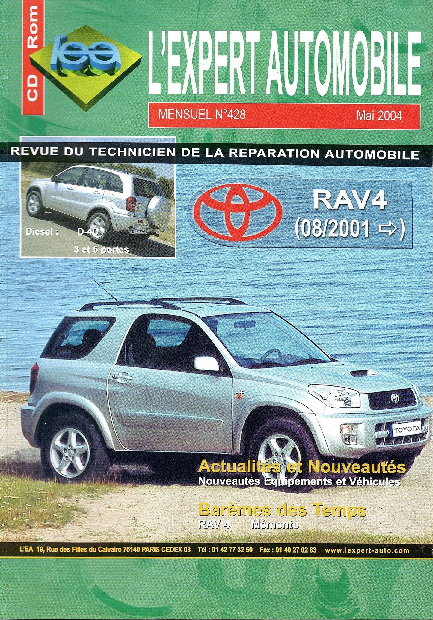manuel d'atelier Toyota Rav 4 2001 2003 { {{ Docautomoto }}