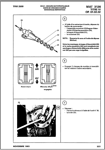 Manuel d'atelier RENAULT RVI TRM 2000 { {{ Docautomoto }}