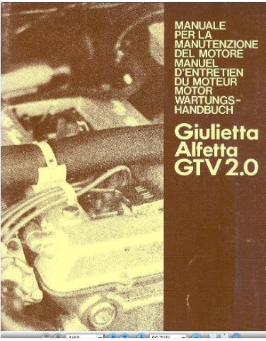 Manuels d'atelier Alfa Roméo GTV et GTV6 { {{ Docautomoto }}