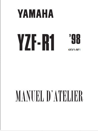 Manuel d'atelier réparation Yamaha R1 1998 1999 { {{ Docautomoto }}