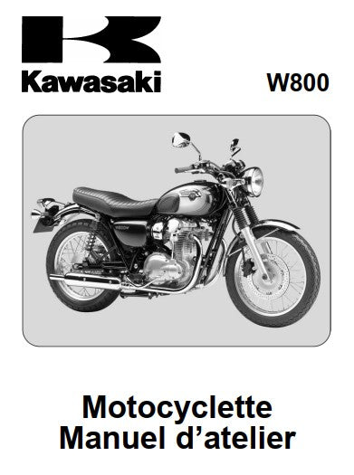 Manuel d'atelier réparation Kawasaki W800 français { {{ Docautomoto }}