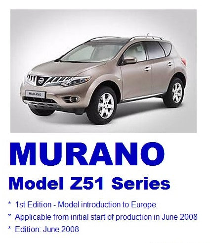 Manuel d'atelier Réparation Nissan Murano 2008 2012 { {{ Docautomoto }}