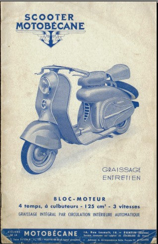 Manuels de réparation Motobécane Mobyscooter 2 et 4 temps { {{ Docautomoto }}