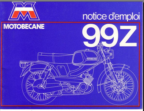 Manuels d'atelier réparation Motobécane 99Z { {{ Docautomoto }}