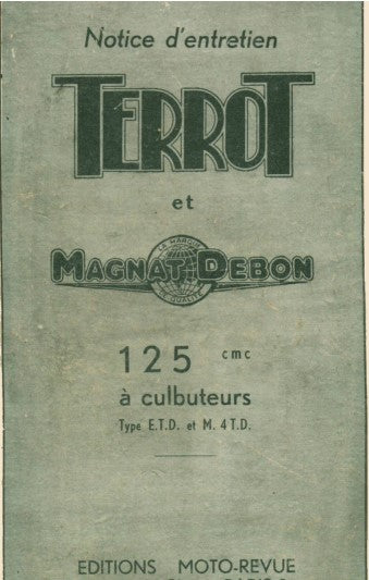 Manuels d'atelier réparation Terrot 125 et 175 1950 1961 { {{ Docautomoto }}