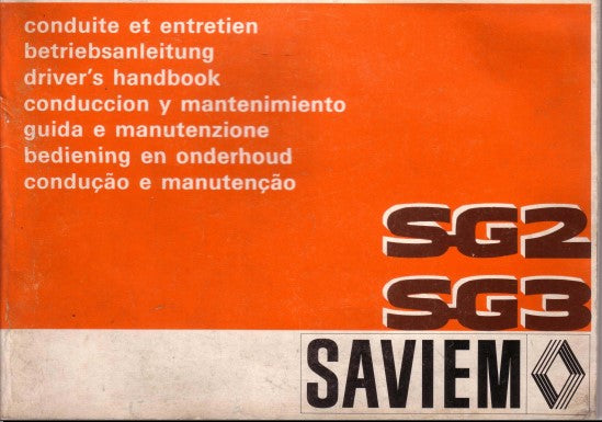 manuels d'atelier réparation Saviem SG2 { {{ Docautomoto }}