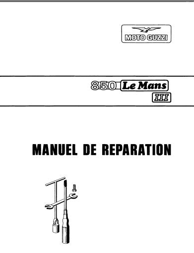 Manuels d'atelier Moto Guzzi V7 750 850 1000 { {{ Docautomoto }}