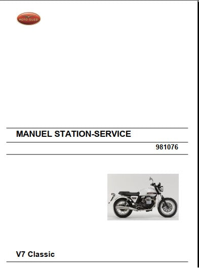 Manuel d'atelier Moto Guzzi V7 2007 2020 { {{ Docautomoto }}