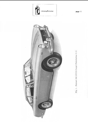 manuel d'entretien Ferrari 250 GT/E { {{ Docautomoto }}