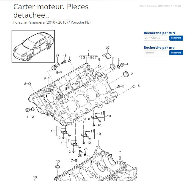 Catalogue pièces Porsche 1950 2016 { {{ Docautomoto }}