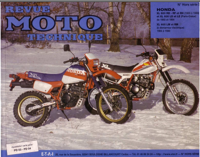 manuels de réparation Honda 600 XLR { {{ Docautomoto }}