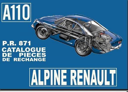 manuels d'atelier Alpine Renault A110 Berlinette { {{ Docautomoto }}