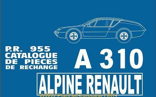 Manuels de réparation Alpine Renault A310 AUTHENTIQU'ERE