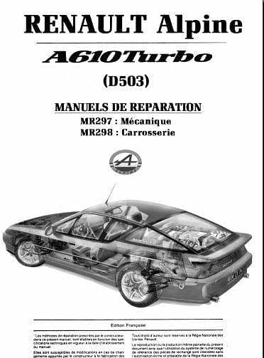 manuel d'atelier Renault Alpine A610 Turbo { {{ Docautomoto }}