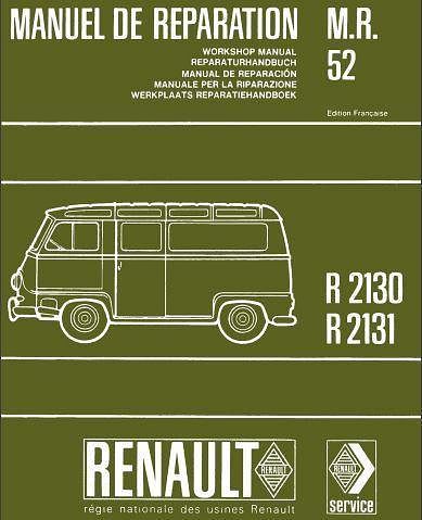 Manuels d'atelier et de réparation Renault Estafette { {{ Docautomoto }}