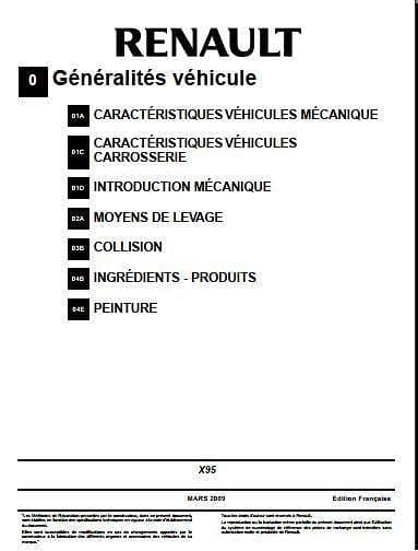 Manuel d'atelier Renault Megane 3 { {{ Docautomoto }}
