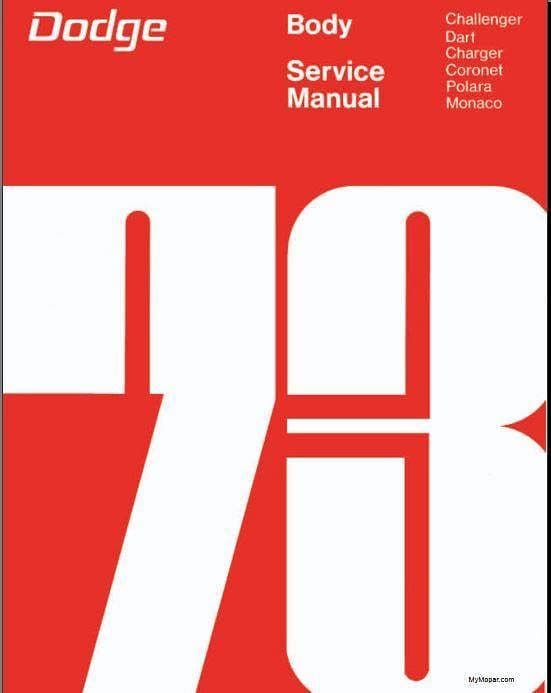 Manuel d'atelier workshop manual Dodge Charger 1969 { {{ Docautomoto }}
