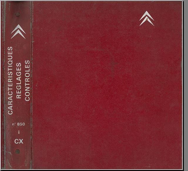 Manuels d'atelier et de réparation Citroën CX 1 et 2 tous modèles { {{ Docautomoto }}