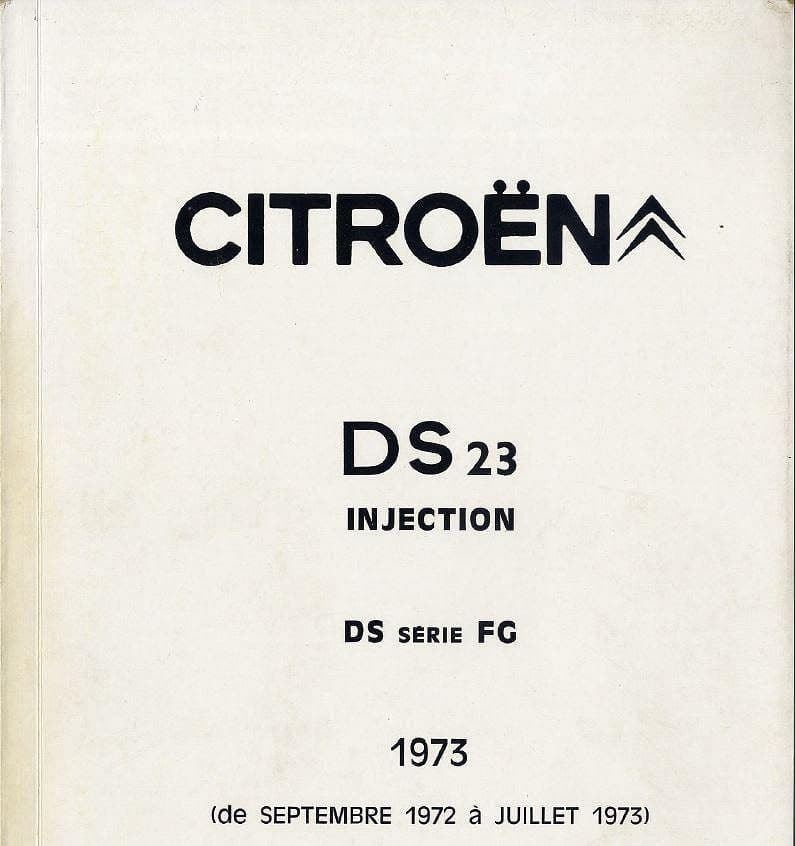 manuels d'atelier Citroën DS 21 DS 20 DS23 1966 à 1975 { {{ Docautomoto }}