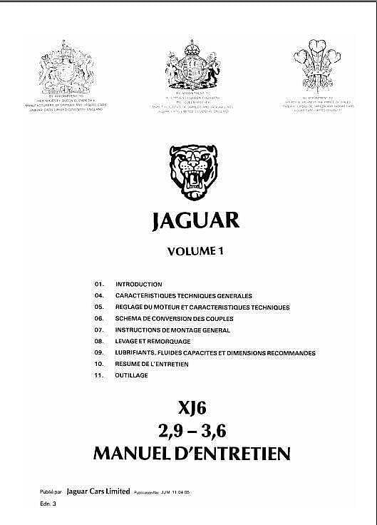 Manuels d'atelier et de réparation Jaguar Xj 40 en français { {{ Docautomoto }}