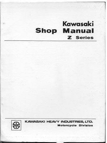 Manuels d'atelier Kawasaki 900 z1 { {{ Docautomoto }}