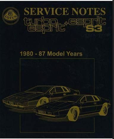 Manuel d'atelier Lotus Esprit S3 { {{ Docautomoto }}