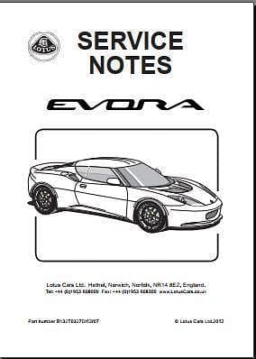 Manuel d'atelier Lotus Evora { {{ Docautomoto }}