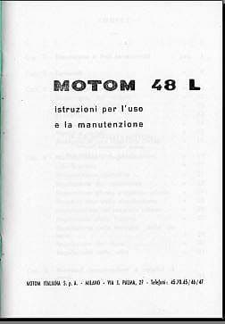 Manuels d'utilisation Motom 48 51 { {{ Docautomoto }}