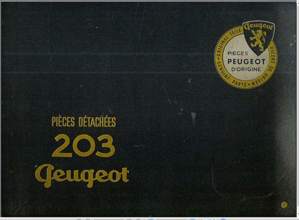 manuel d'atelier Peugeot 203 tous modèles { {{ Docautomoto }}