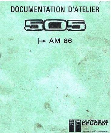 Manuels d'atelier Peugeot 505 essence diesel turbo injection tous modèles { {{ Docautomoto }}