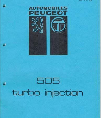 Manuels d'atelier Peugeot 505 essence diesel turbo injection tous modèles { {{ Docautomoto }}