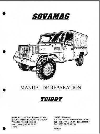 manuel d'atelier et de réparation Sovamag TC10 DT { {{ Docautomoto }}