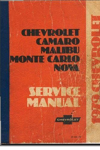 Manuel d'atelier Chevrolet Camaro 1979 { {{ Docautomoto }}