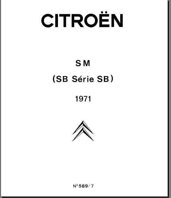 Manuels d'atelier Citroën SM (compilation intégrale ) { {{ Docautomoto }}