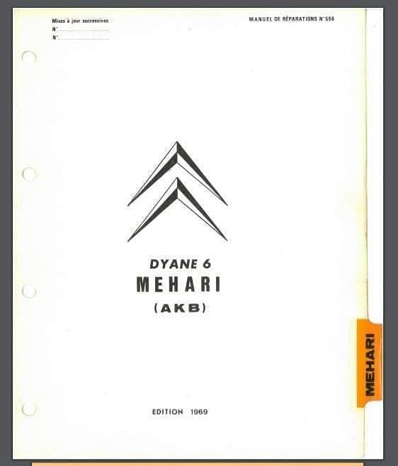 Manuels d'atelier et de réparation Citroën Méhari et 4x4 { {{ Docautomoto }}
