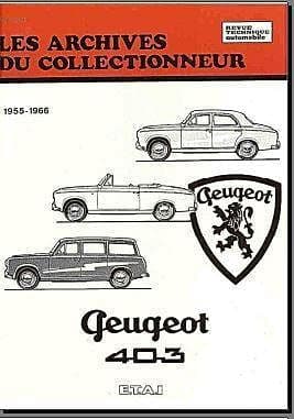 Manuels d'atelier Peugeot 403 { {{ Docautomoto }}